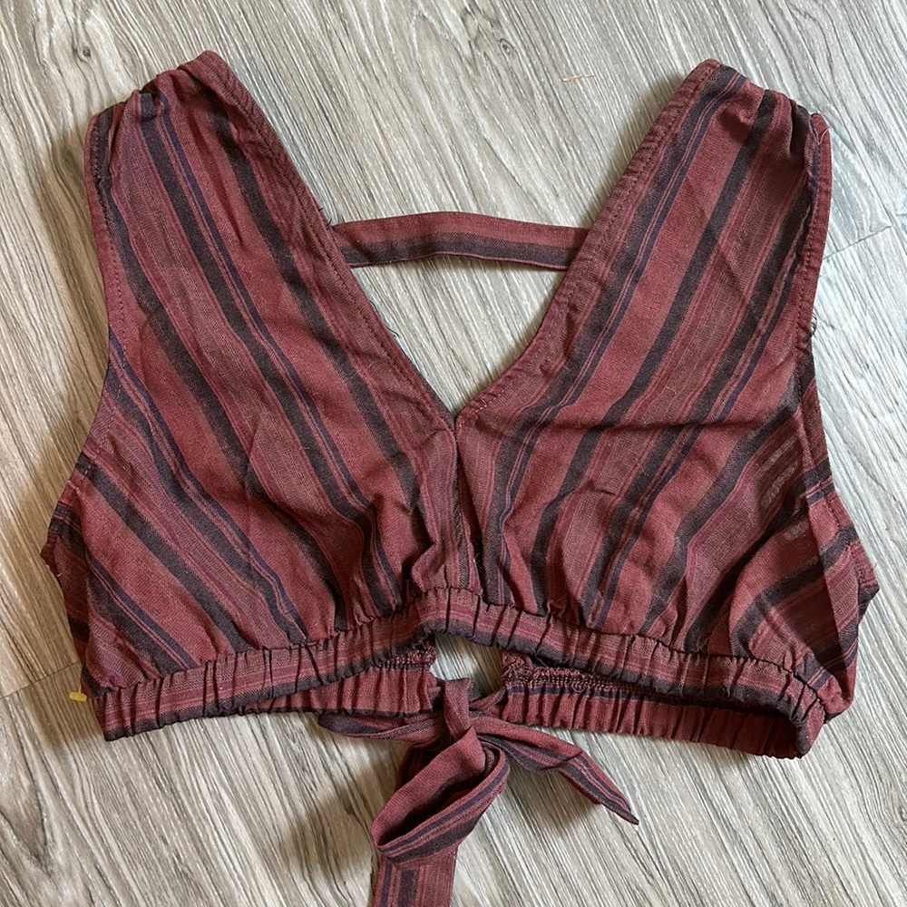 Crop top tie back wild fable size LARGE